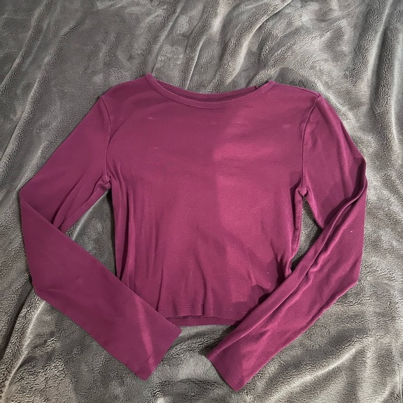PINK Victoria's Secret Long Sleeve Top in Deep Purple - Picture 1 of 3